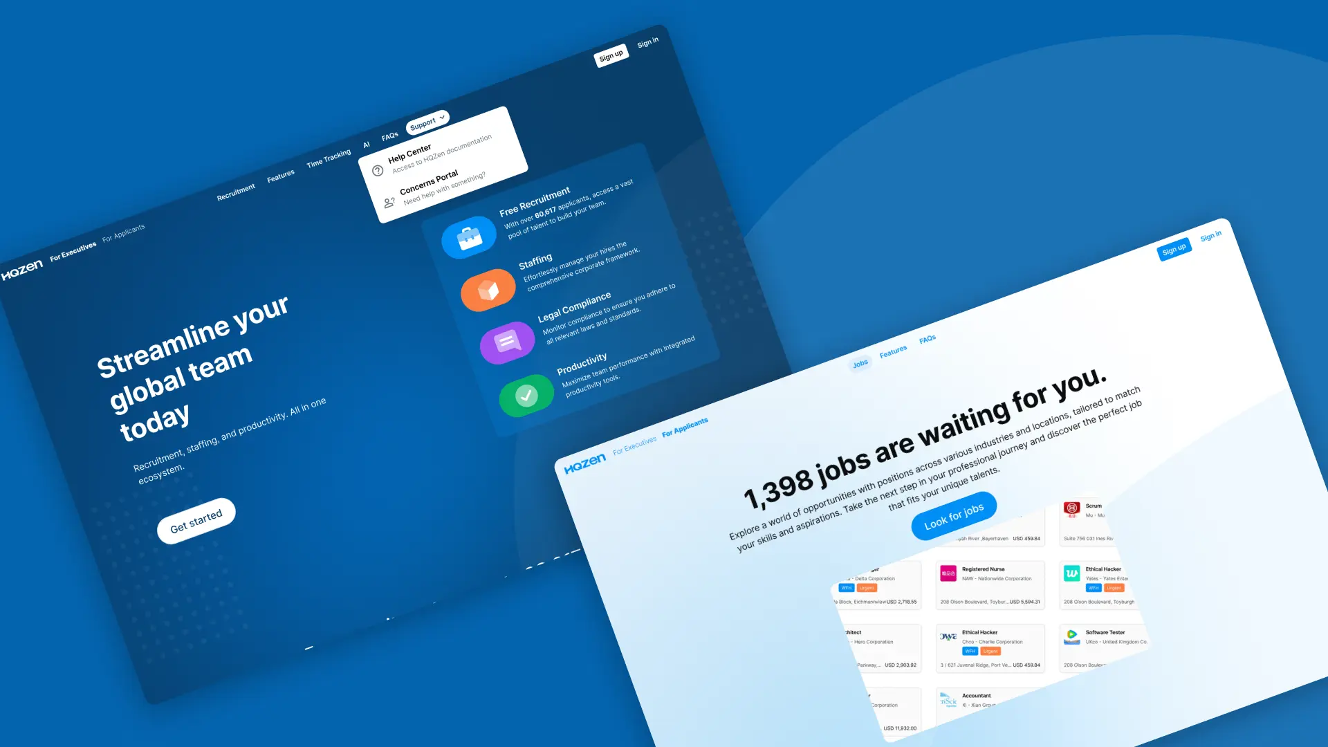 Redesigning HQZen's Landing Page to Drive More Engagement screenshot