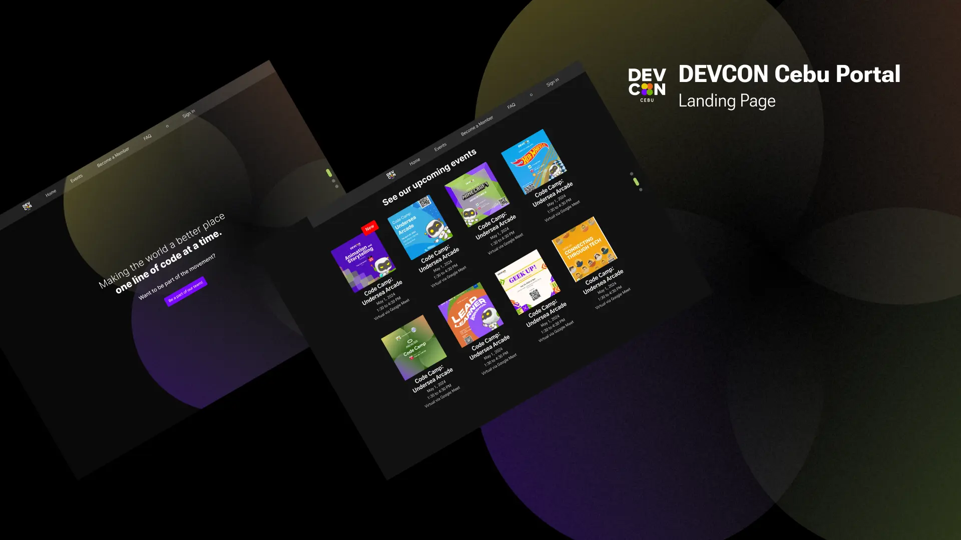 DEVCON Cebu Web Portal (Concept)