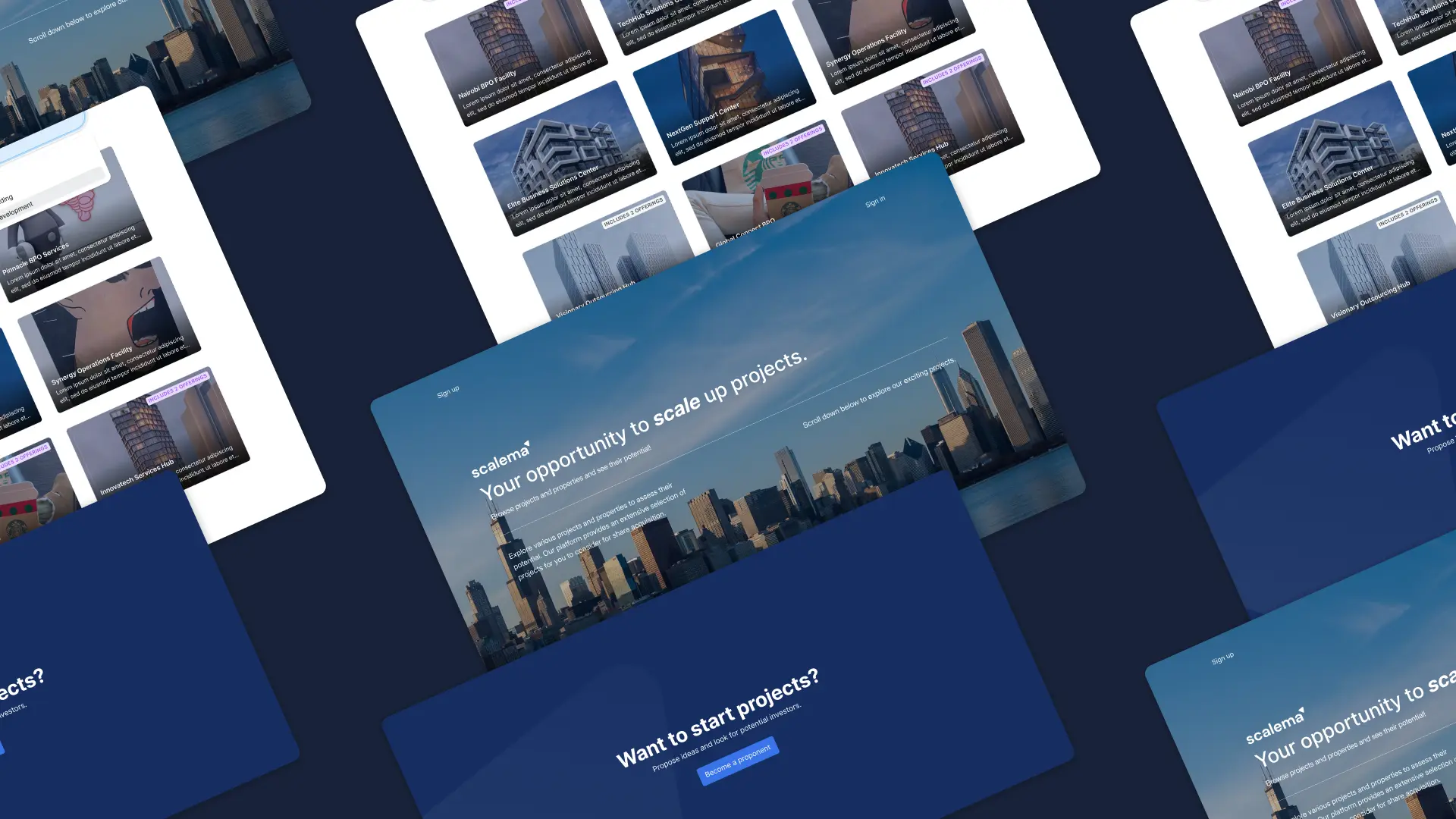 Scalema Token Landing Page